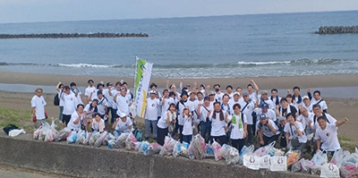 清掃後の集合写真