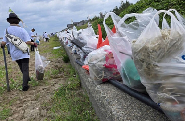 集められた漂流ゴミ
